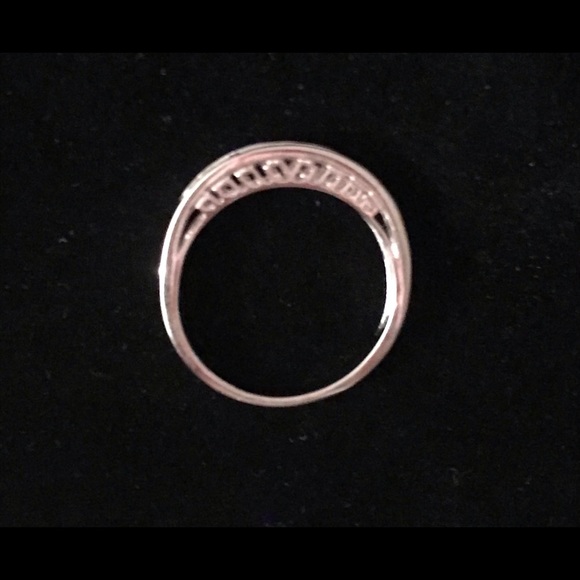 Sterling CZ Gem Greek Key Anniversary Band 8 - Picture 5 of 8